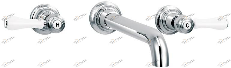 rvb Смеситель для ванны настенный на 3 отверстия 1935 limoges 1935.--.71