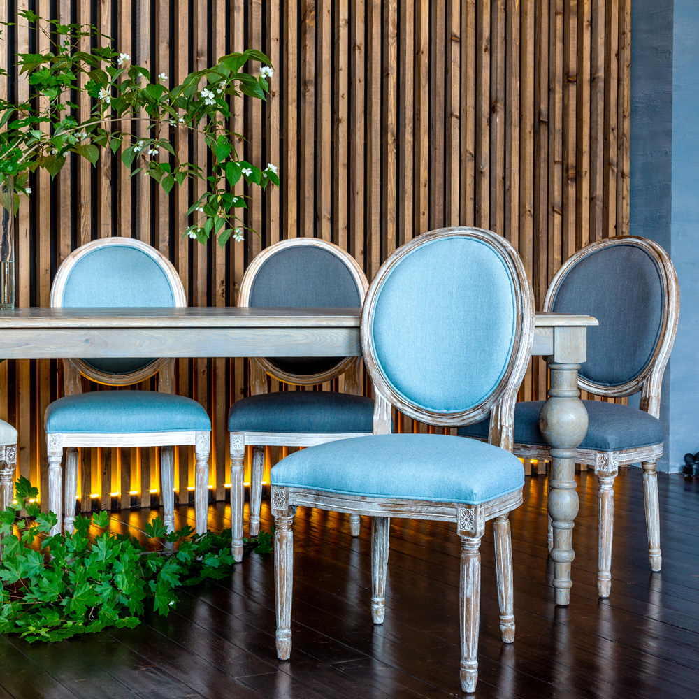 3113005 Стул «Луи / Туманная луна» (лен, лесной орех) Object Desire  - Вид №4