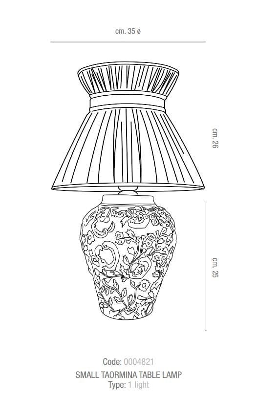 Настольная лампа ручной работы в Китае VILLARI Таормина ARCH-00057313 - Вид №2