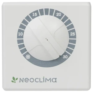 Терморегулятор для теплого пола комнатный Neoclima RQ-1 механический, 4000 Вт, цвет белый