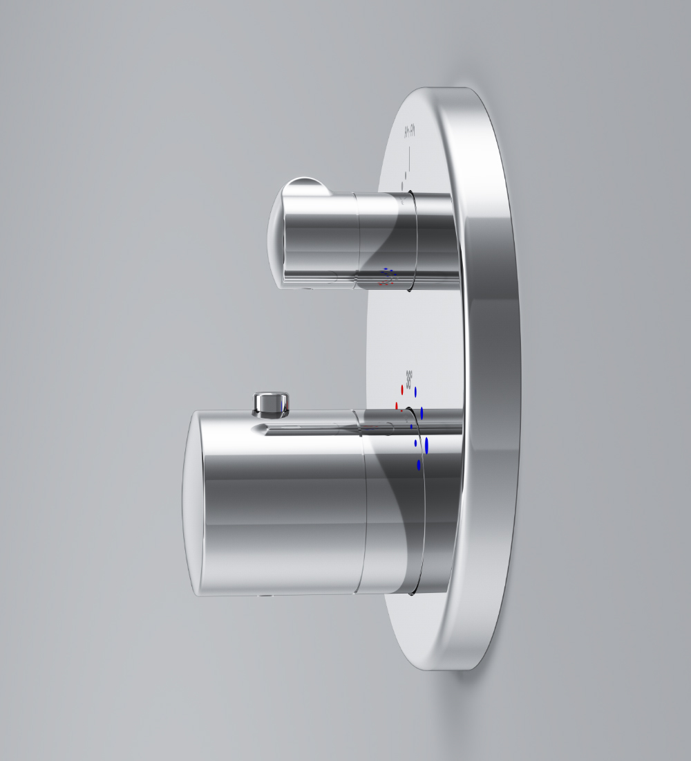 F8085500 cмеситель д/ванны/душа встраиваемый с термостатом шт AM.PM Like - Вид №2