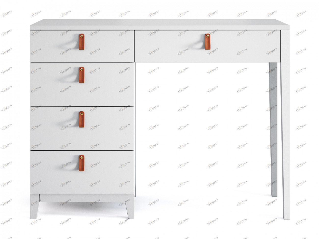 Туалетный столик с ящиками светло-серый Jagger THE IDEA  210482 Белый 