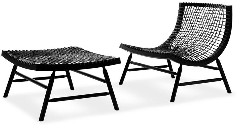 Saba Italia Подставка для ног из массива дерева и морской трос Sitar sun-id-1392516 - Вид №2