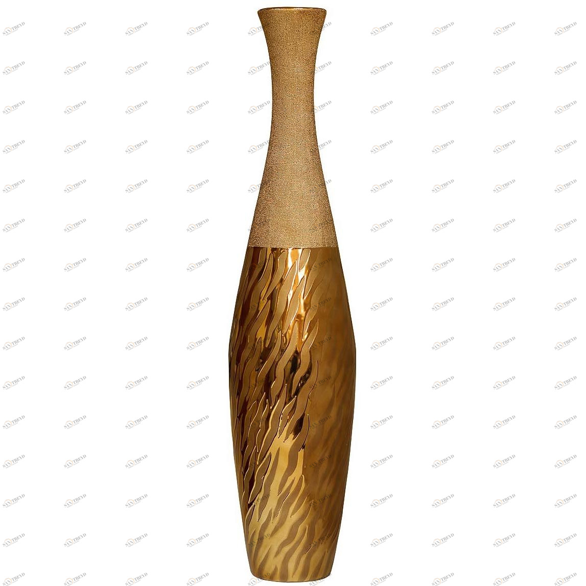 Ваза керамическая золотая Art 80 см GARDA DECOR ДИЗАЙНЕРСКИЕ 115810 Золото 
