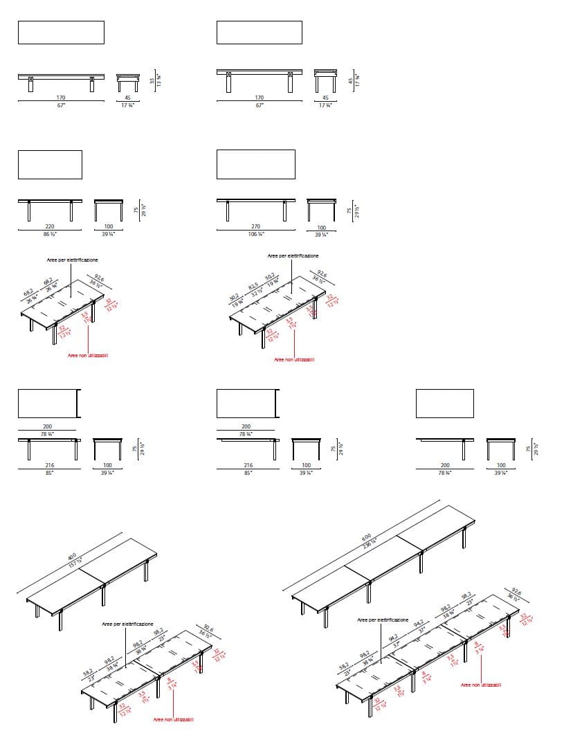 Прямоугольный обеденный стол из дуба CAPPELLINI MATHARE ARCH-00139520 - Вид №8