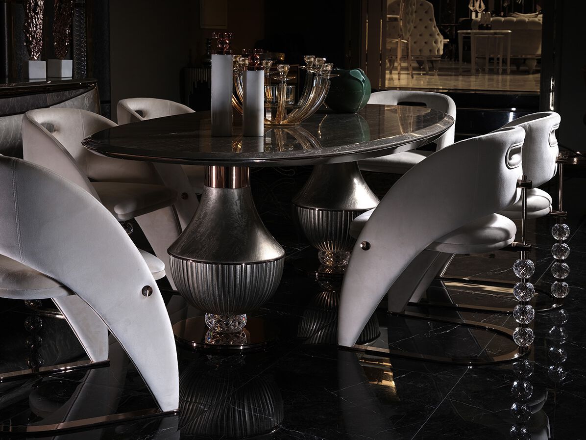 Мягкий тканевый консольный стул Zebrano Phaselis ARCH-00058099 - Вид №4