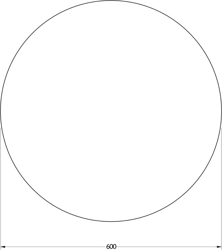 BY 2543 Зеркало с LED-подсветкой 15 W EVOFORM Ledshine - Вид №1