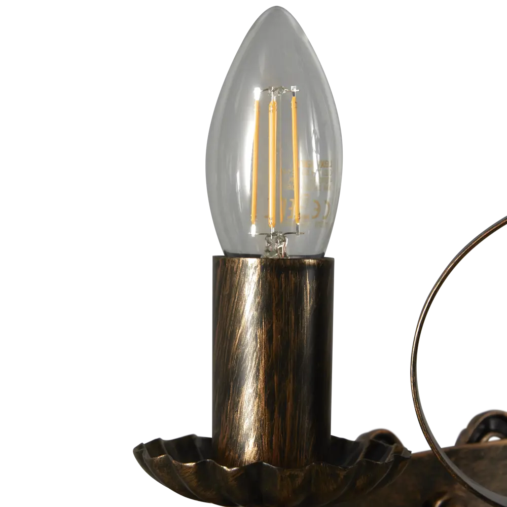 Люстра подвесная Vitaluce Kantri 5 ламп 15м² Е14 цвет черненое золото STLM-2145705 - Вид №7