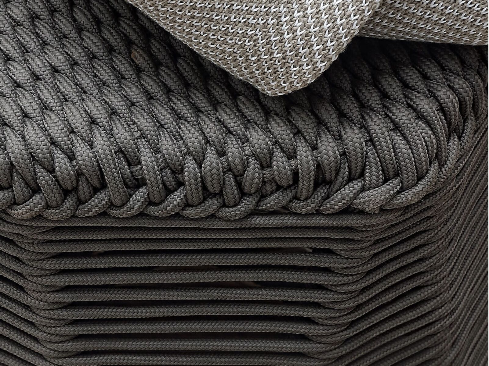 Плетеный алюминиевый садовый пуф Nodo Italia DIAMOND HIGH ARCH-00072482 - Вид №6