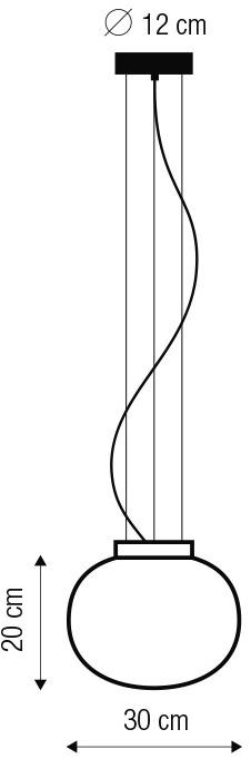 luxcambra Подвесной светильник из опалового стекла Moon Moon2_1259 - Вид №4