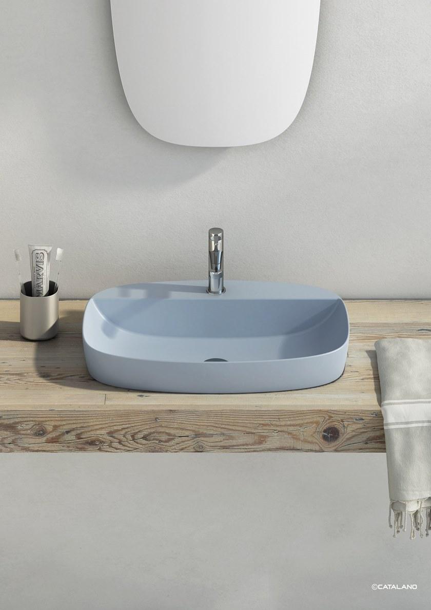 Накладная раковина консольная овальная CERAMICA CATALANO Colori sun-id-1372668 - Вид №2