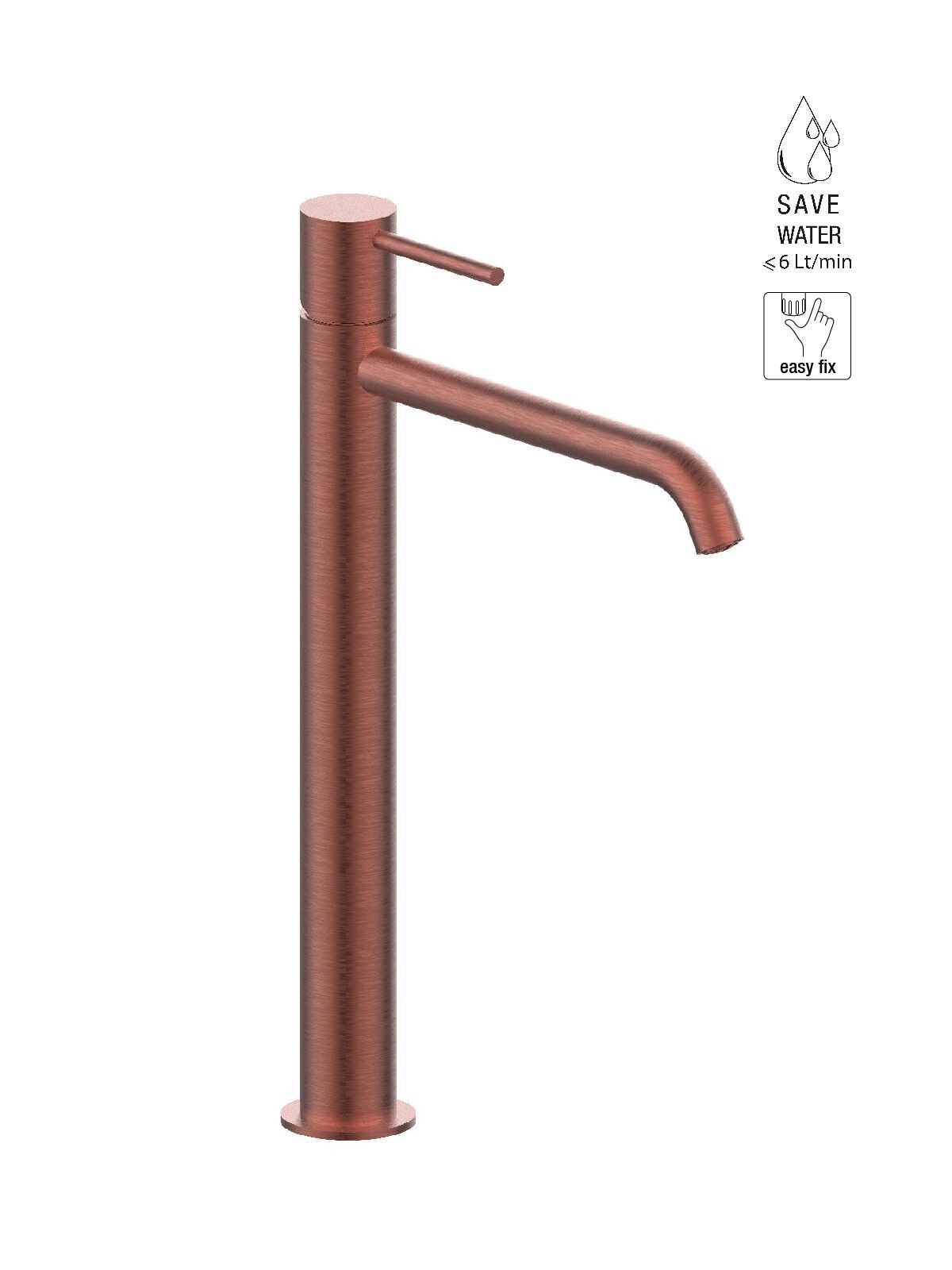 Смеситель для раковины из нержавеющей стали без слива Rubinetterie Frattini Pepe XL 316 ARCH-00142726 - Вид №6