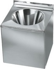 SNLM35C Настенный угловой умывальник из нержавеющей стали mediclinics 