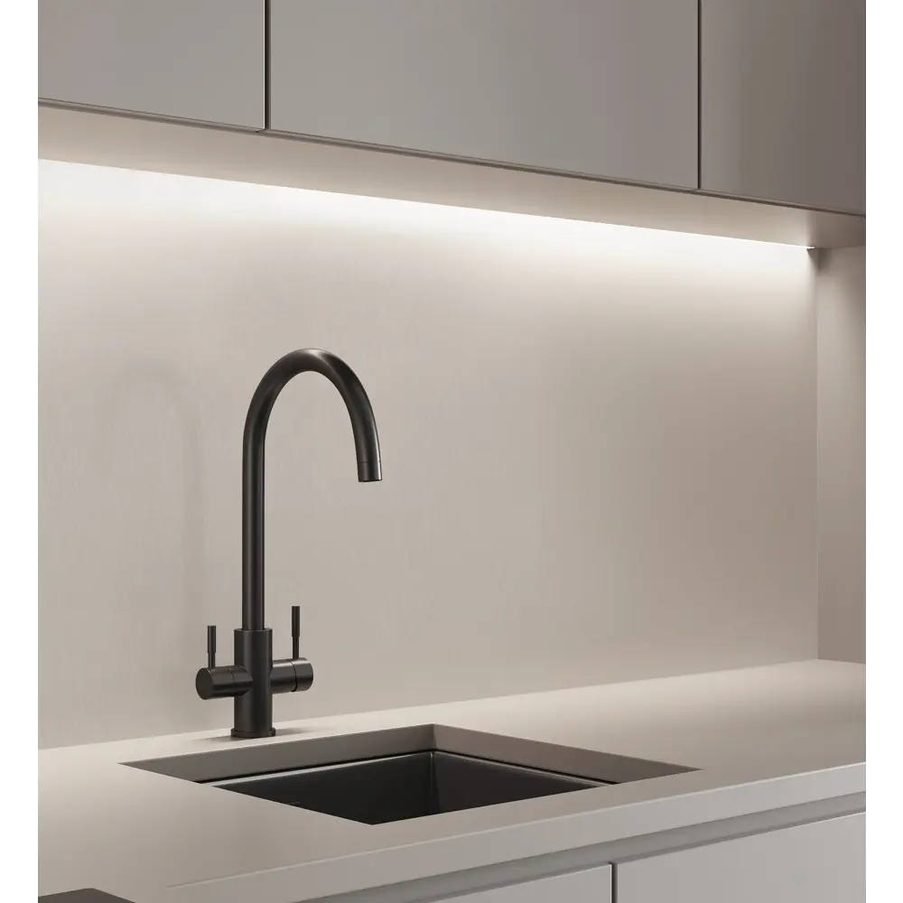 Стеновая панель для кухни Alumoart Metal Graphite 300x0.4x40 см алюминий цвет нержавеющая сталь 89433404 STLM-2142198  - Вид №2