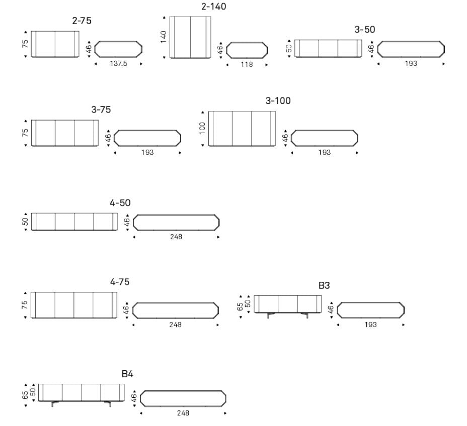 Деревянный шкаф с распашными дверями Cattelan italia CHELSEA ARCH-00077826 - Вид №19