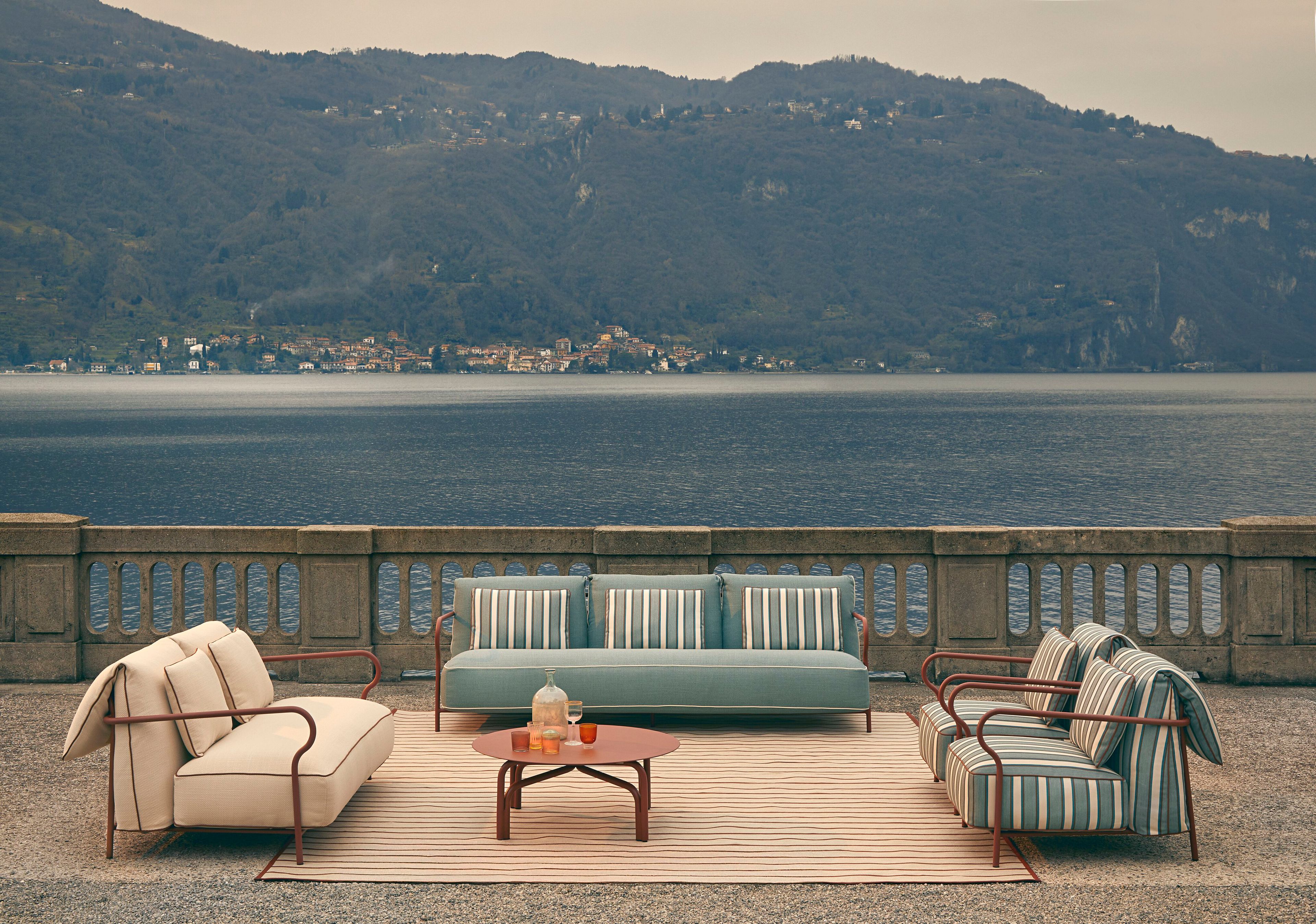 3-местный алюминиевый садовый диван Unopiù Salò ARCH-00119973 - Вид №4