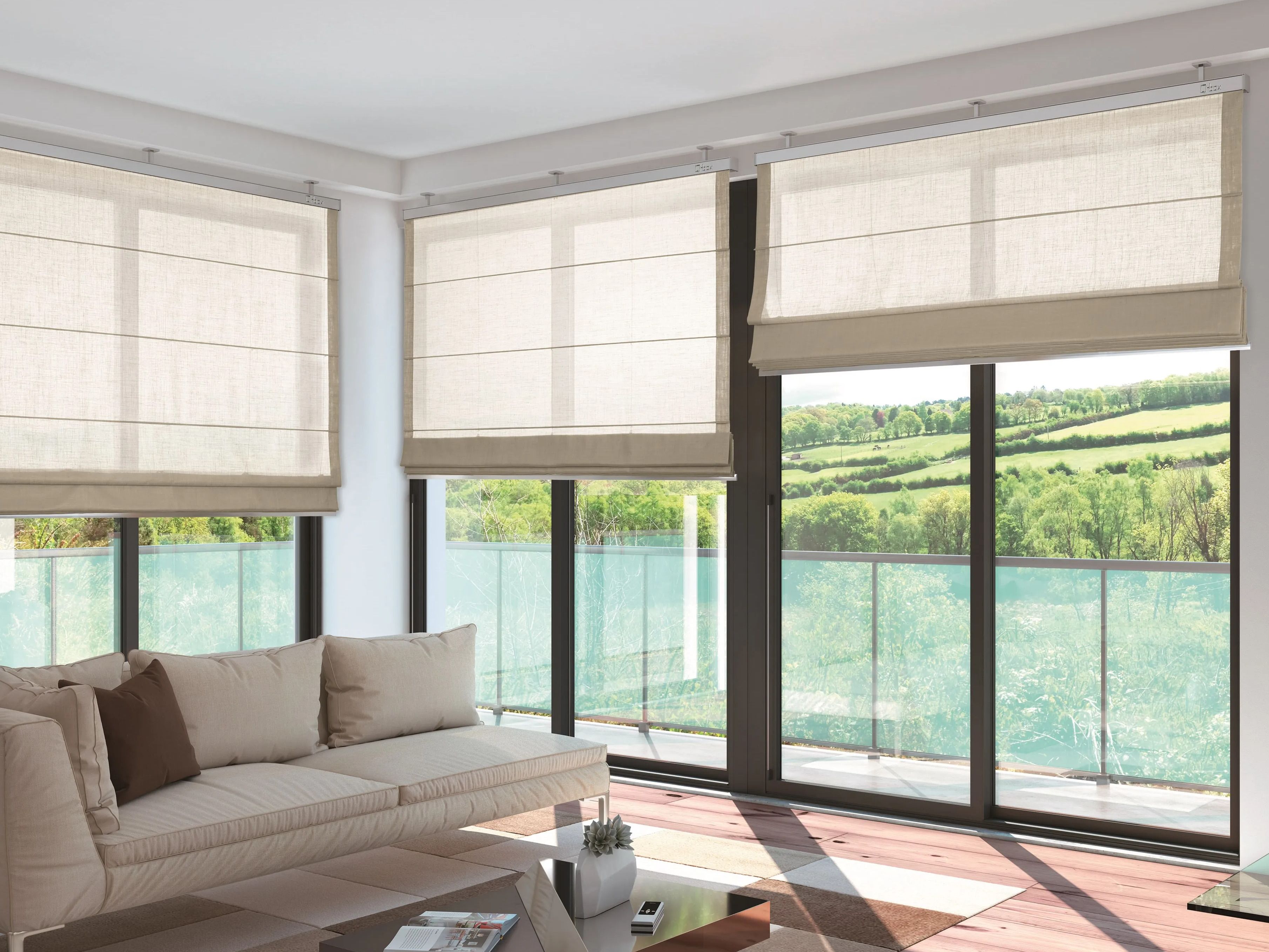 Алюминиевая направляющая для занавесок Mottura QBOX 453 ARCH-00105409