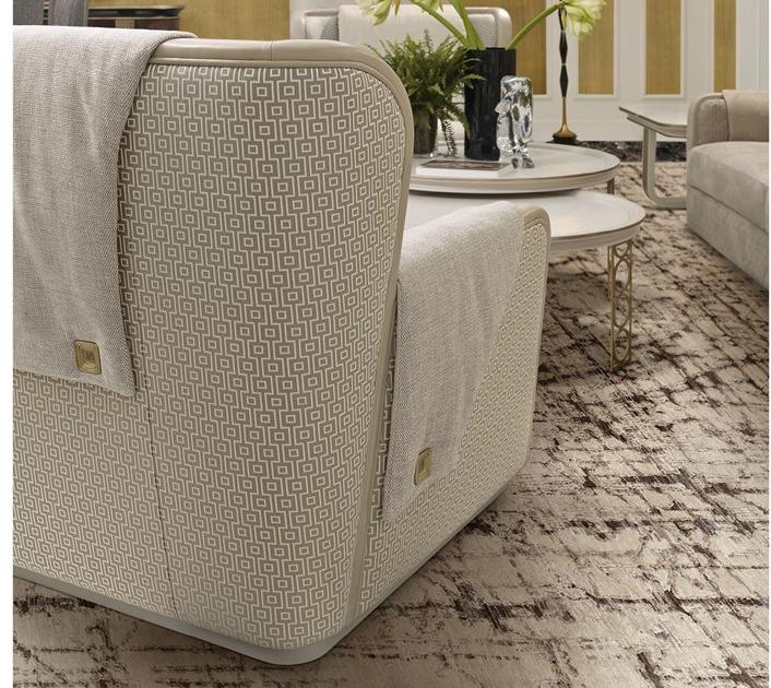 A.R. Arredamenti Кресло из ткани с подлокотниками Oliver Ol81 - Вид №2