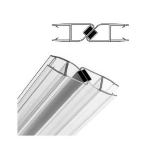 Профиль Domani-Spa Delight магнитный для стекла двери душевой кабины высокий поддон 2 шт