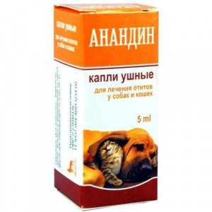 Т00009428 Капли ушные АНАНДИН для лечения отитов 5мл МЕДИТЭР