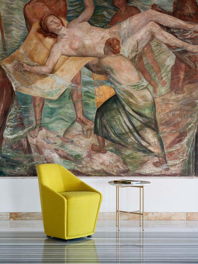 Tacchini Кресло из ткани с подлокотниками sun-id-1375908 - Вид №2