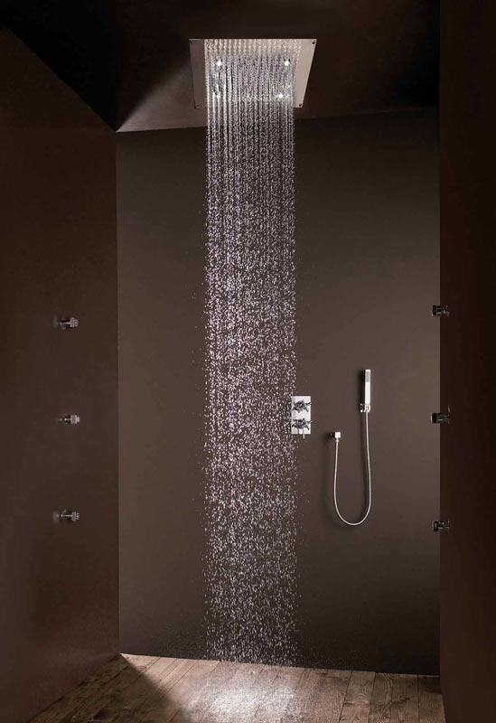 H37397 Потолочный & настенный душ DREAM - Cube - LED LIGHTS BOSSINI  - Вид №1