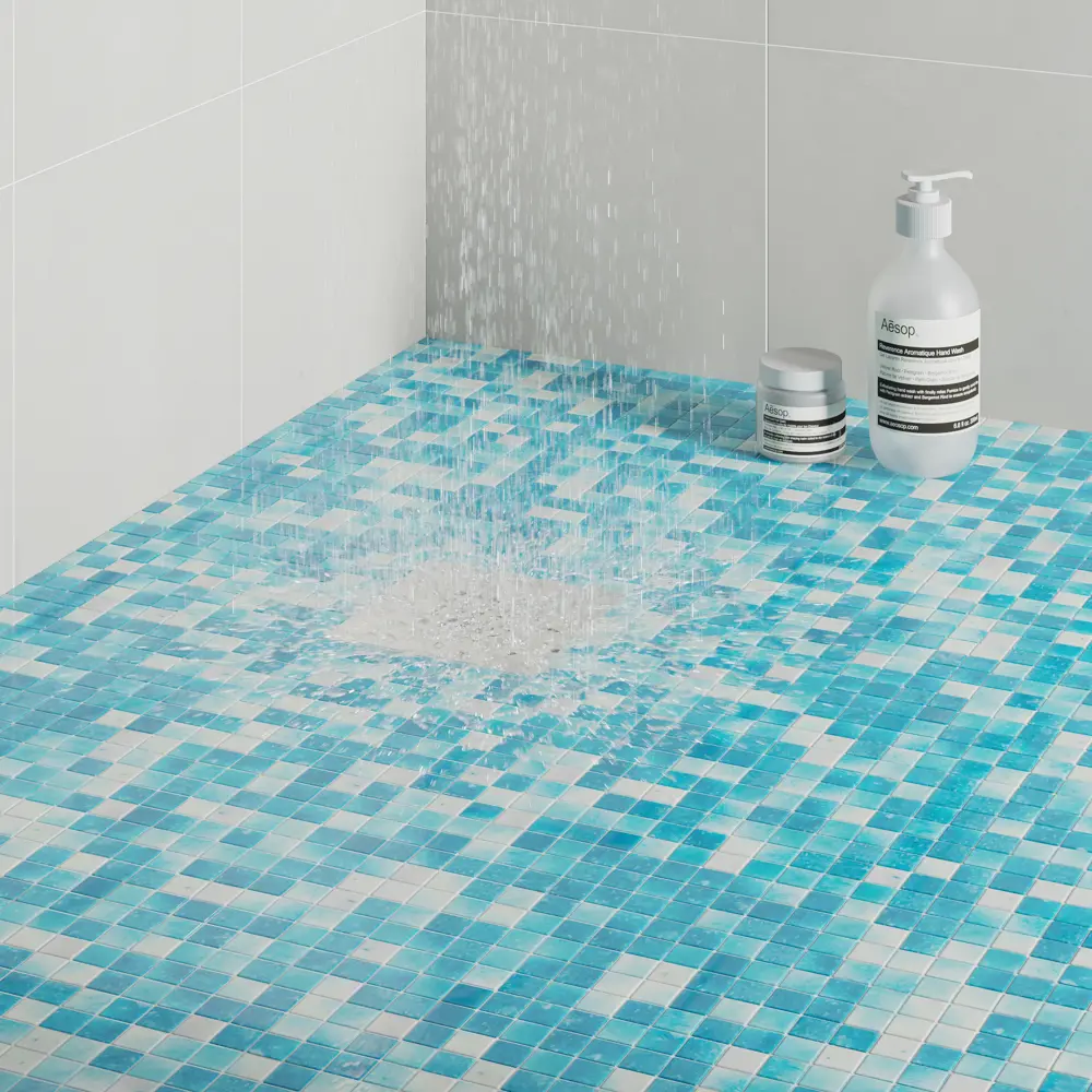 Мозаика Bluestone Antislip стекломасса 31.1x4.9 см цвет синий 83681522 STLM-2019424 Santreyd Мозаика Onix - Вид №7