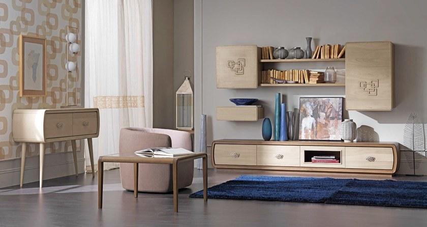 Cantiero Прямоугольная деревянная консоль с ящиками Amarcord day Am024 - Вид №1