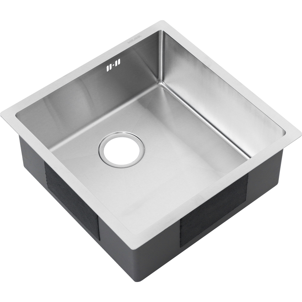 Мойка R5050W MELANA ProfLine 3,0/200 САТИН врезная квадратная MLN-R5050W - Вид №6