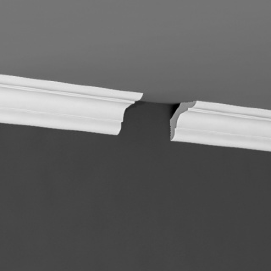 Плинтус потолочный Де-Багет П 07 35/35 (100 шт) * Экструдированный