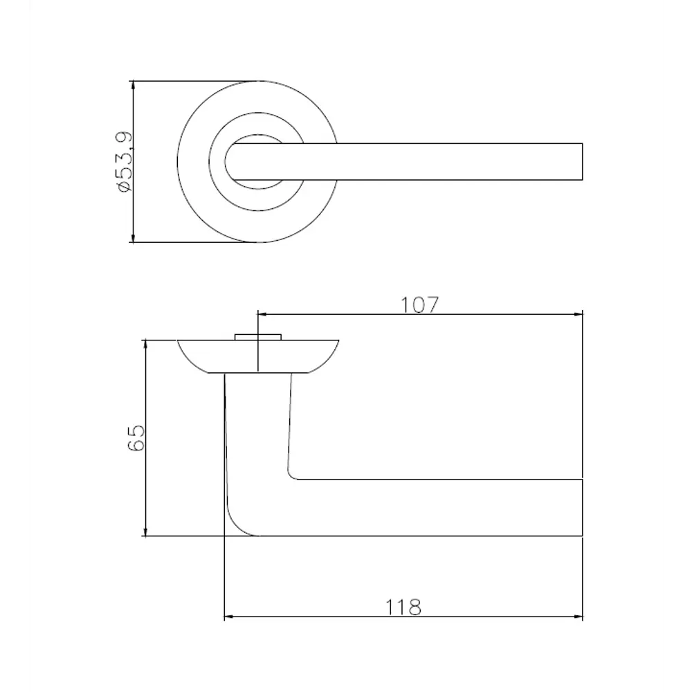 EDSON Золотые дверные ручки EDS-21-Z01 для межкомнатных дверей 85170619 STLM-0059418 - Вид №4