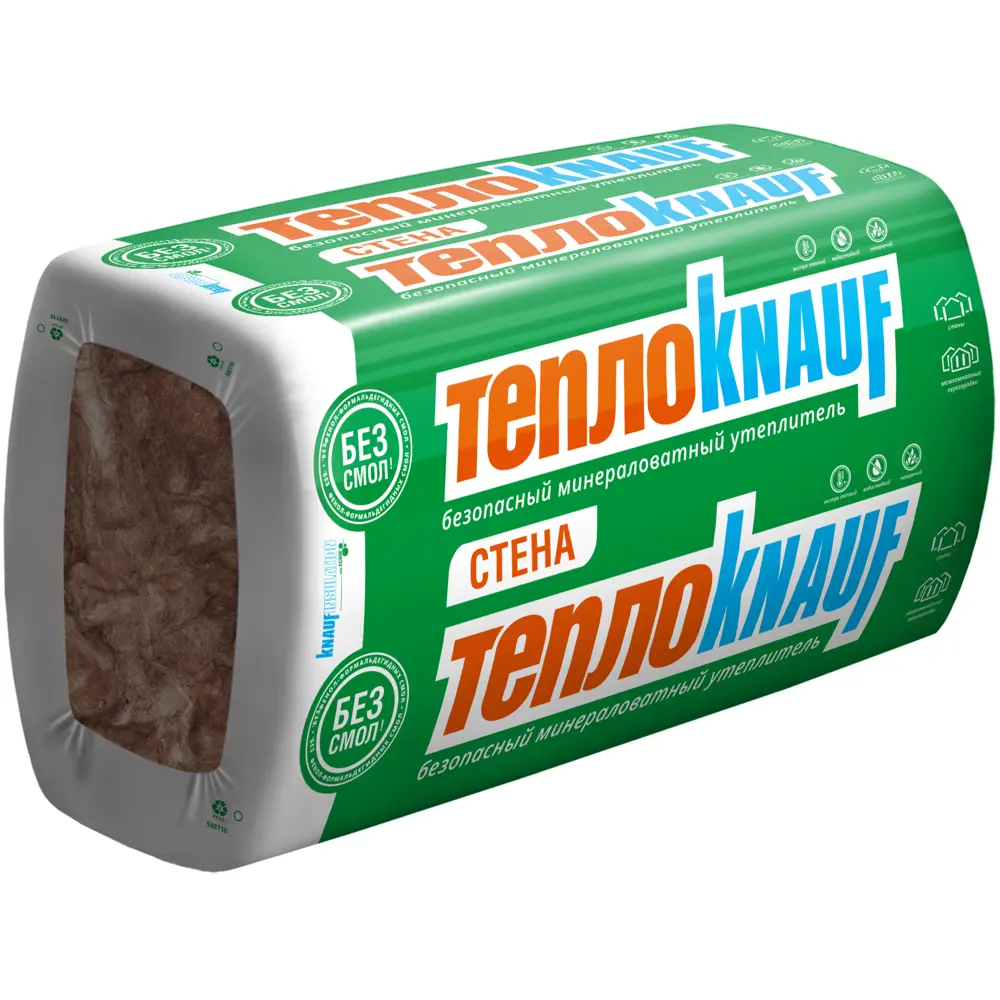 Утеплитель Knauf Insulation ТеплоKnauf Стена 50 мм 12 шт 610x1300 мм 9.516 м² STLM-2013849 - Вид №1