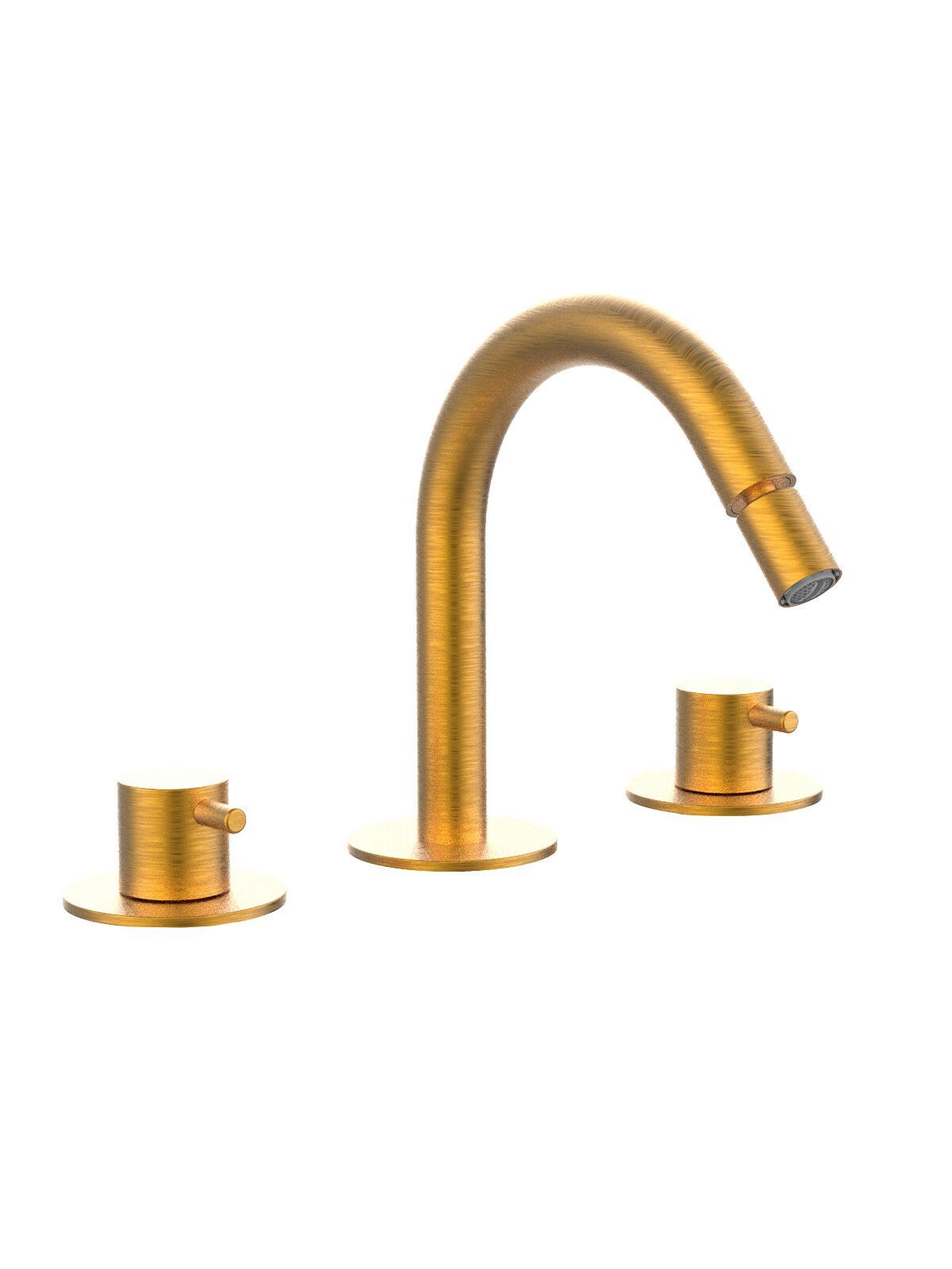 Смеситель для биде с 3 отверстиями для пола с отдельными розетками Rubinetterie Frattini Pepe XL ARCH-00131328 - Вид №20