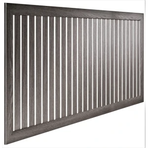 ЛАЙТ Реечный экран для радиатора МДФ 90×60 см в стильном коричневом исполнении 88909917