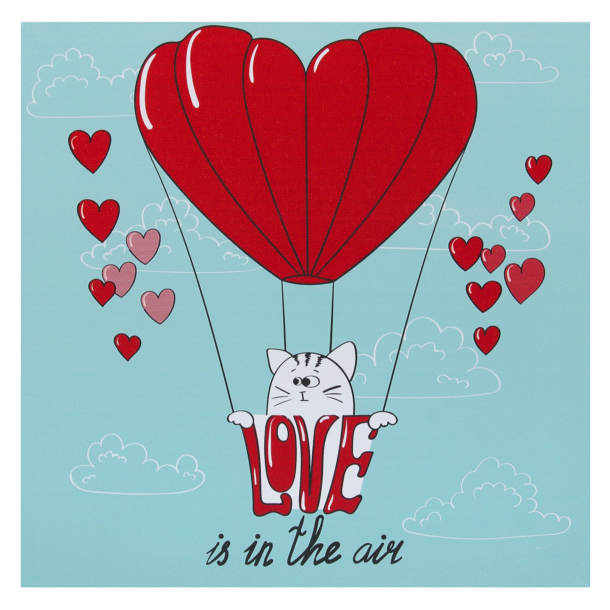 81945487 Картина на холсте «Воздушный шар» 30х30 см Santreyd 