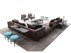 Кожаный угловой диван