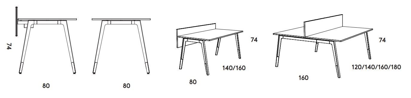 Секционный стол с системой кабельных втулок Cider Edition 1618 ARCH-00081677 - Вид №4