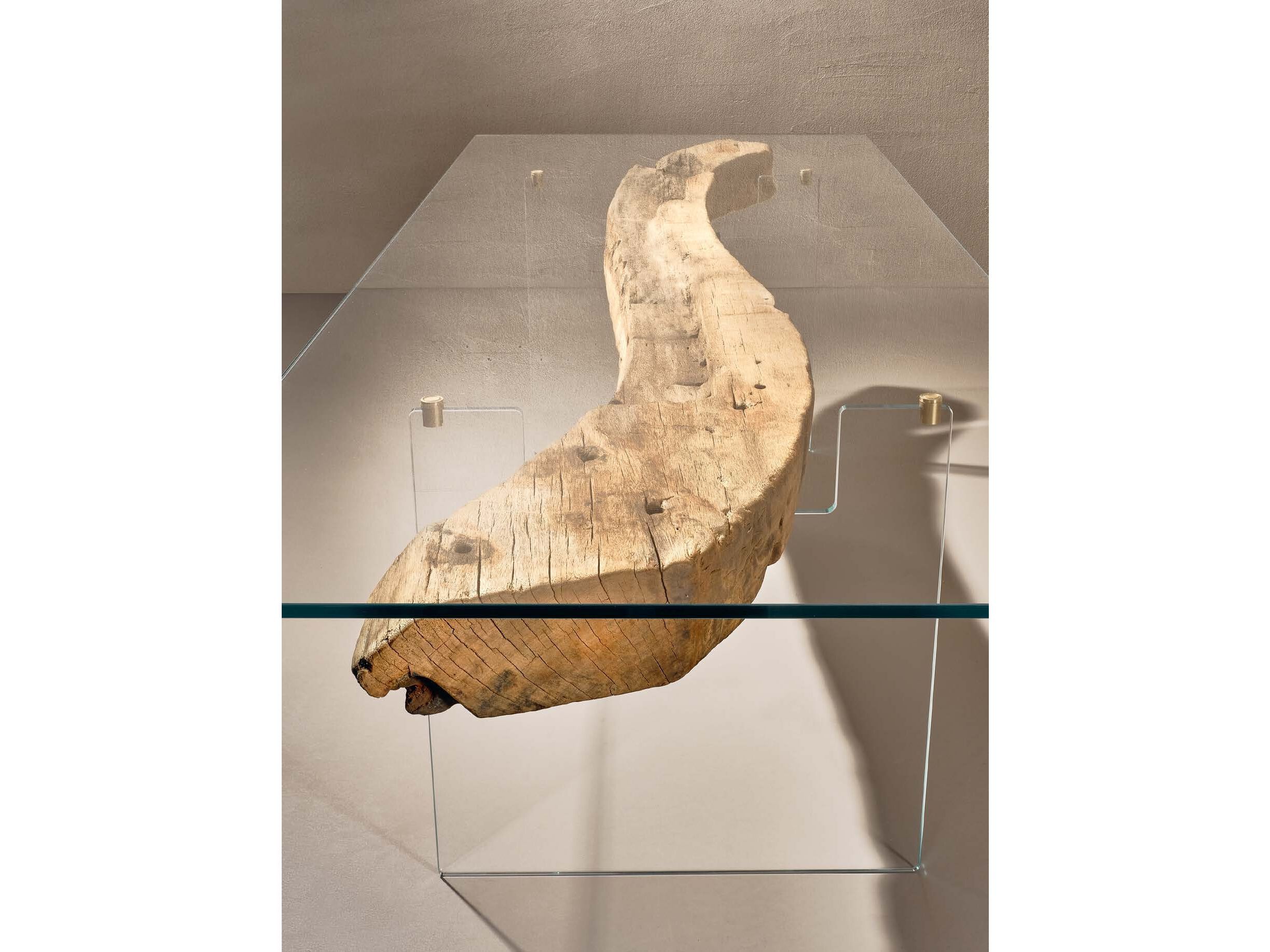 Прямоугольный обеденный стол из дерева и стекла Naturedesign Origin ARCH-00074877 - Вид №4