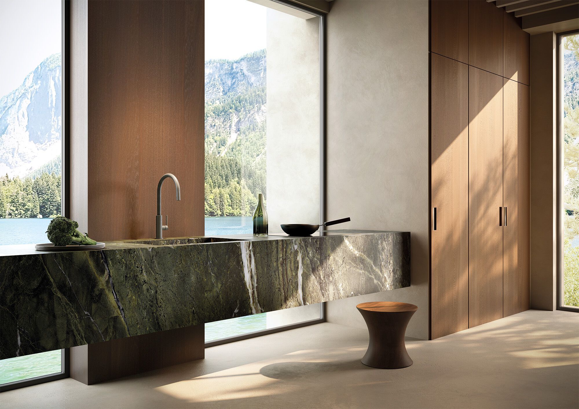 Однорычажный смеситель для кухни с ручным душем Newform KONBU ARCH-00129426 - Вид №2