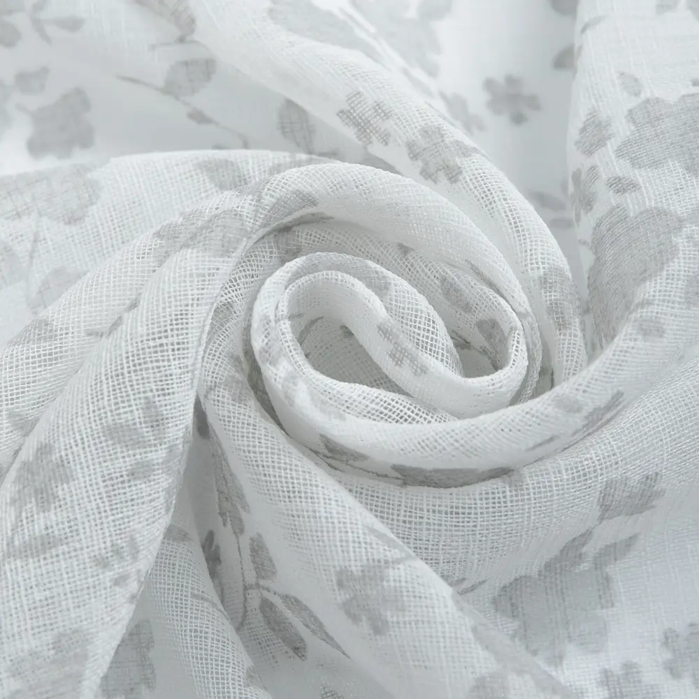 Тюль 1 м/п Цветы лен 280 см цвет белый TEX REPUBLIC STLM-2037982 - Вид №1