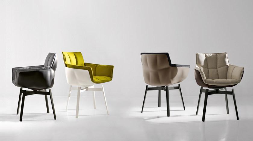 B&B Italia Стул с обивкой и подлокотниками Husk sun-id-1472344 - Вид №1