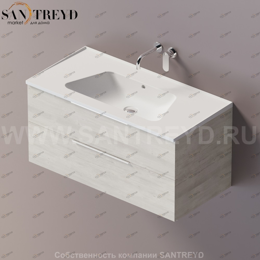 Flaminia BLOOM Тумба под раковину 105 см с 1 ящиком BBX839.WW Ceramica Flaminia