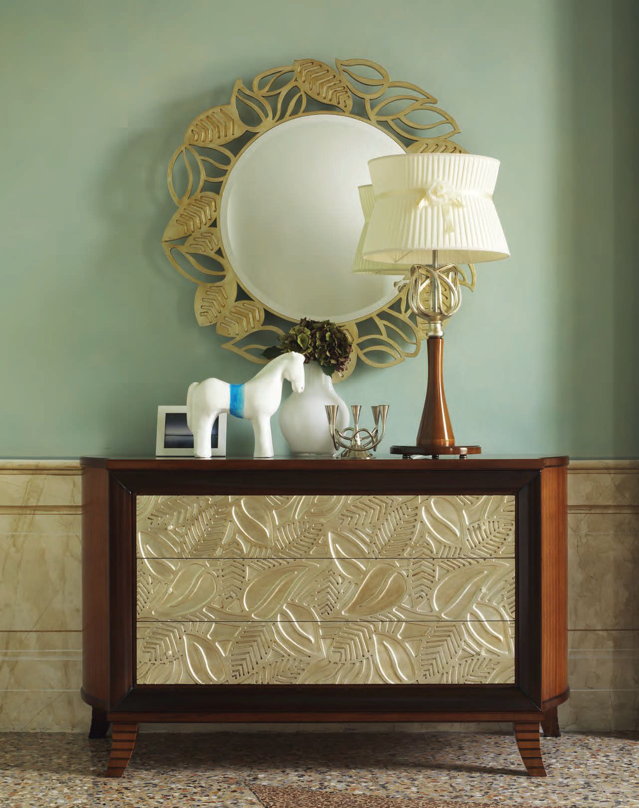 Настенное круглое зеркало с рамкой Cantiero GRAND ÉTOILE ARCH-00132568 - Вид №1