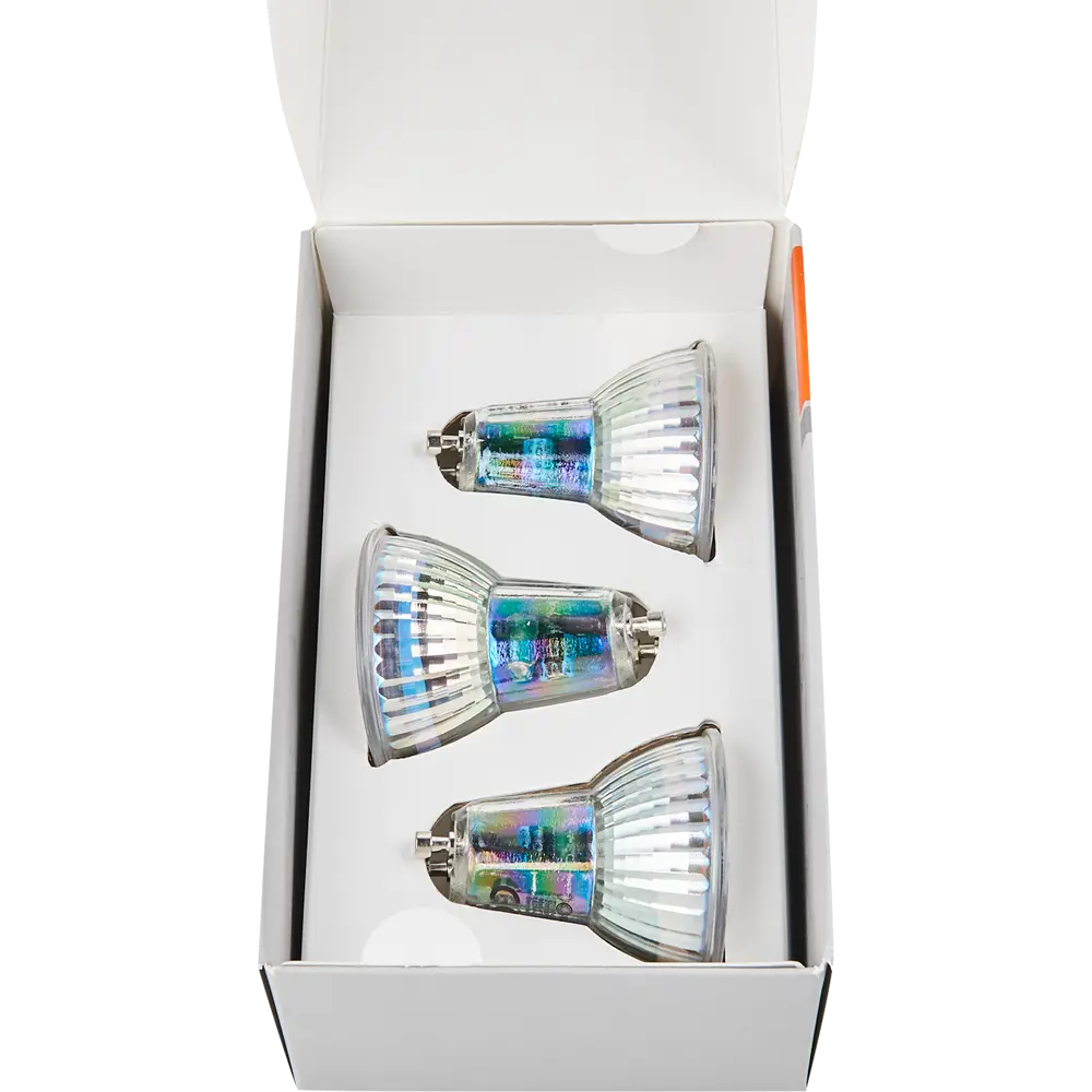Набор умных ламп светодиодных Wi-Fi Osram Smart Plus GU10 220-240 В 5 Вт спот матовая 350 лм теплый белый свет 3 шт LEDVANCE STLM-2141524 - Вид №3