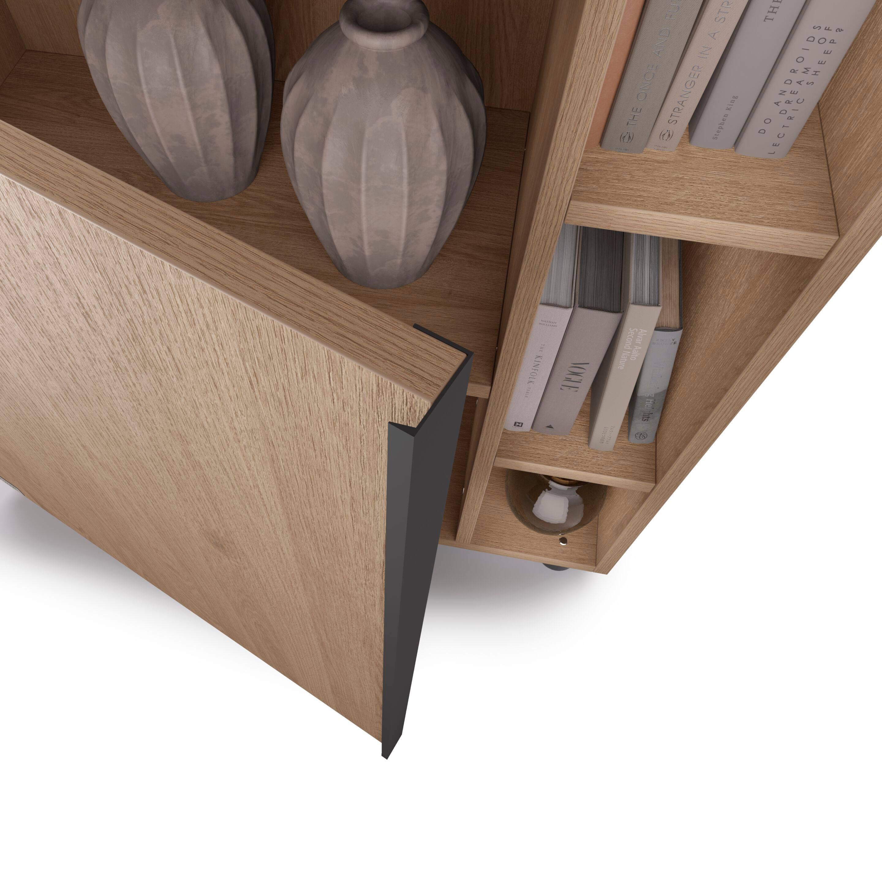 Настенный книжный шкаф из меламинированного материала Mobili Fiver ROMINA ARCH-00138664 - Вид №46