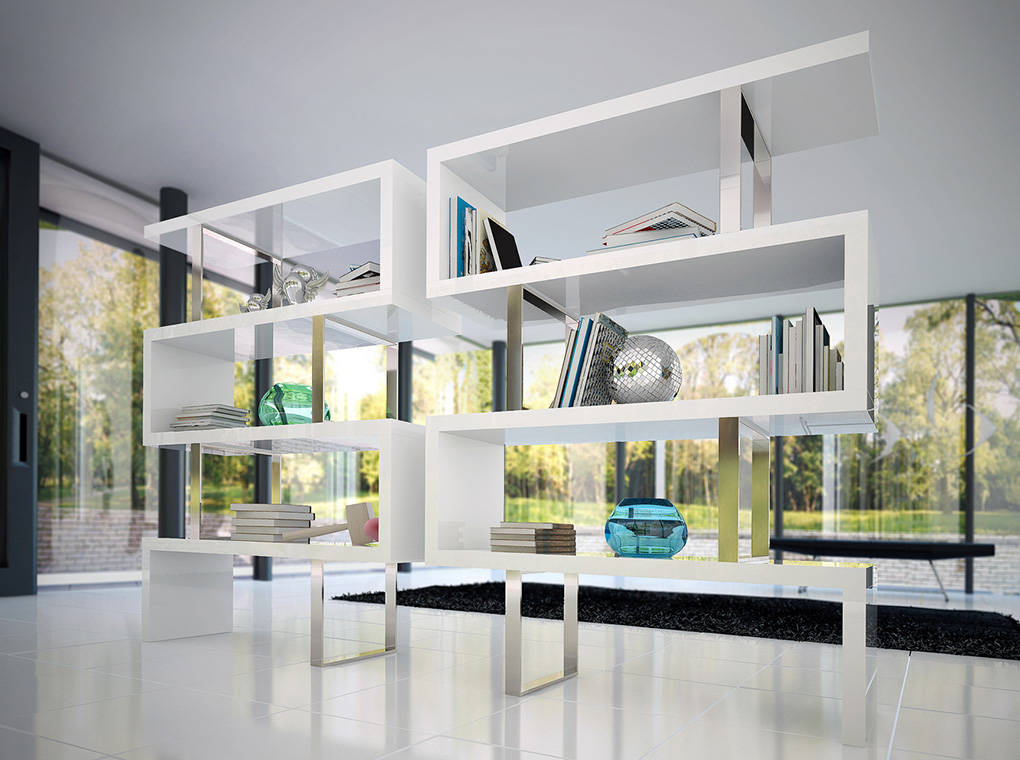 033169 Стеллаж белый Angel Cerda Belleza 