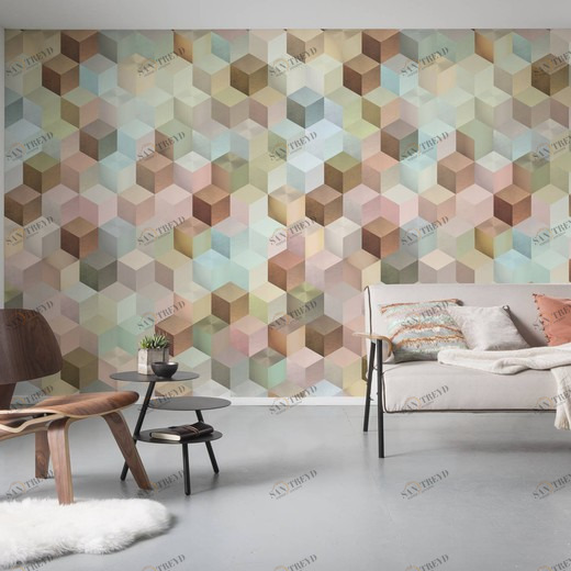 6016A-VD2-Cubes Фотообои Komar Infinity 2.5х2 м 6016AVD2CUBES