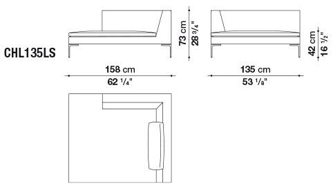 B&B Italia Модульный тканевый диван с шезлонгом Charles large sun-id-1390711 - Вид №10