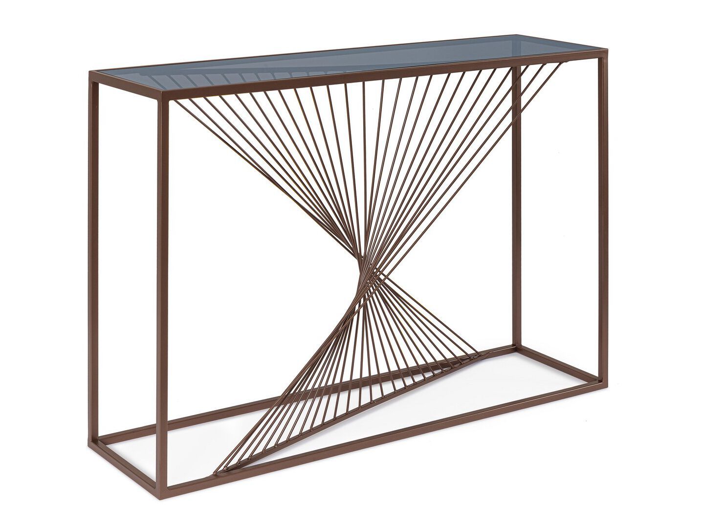 Прямоугольная консоль из стали и стекла BIZZOTTO ESPIRAL ARCH-00087378