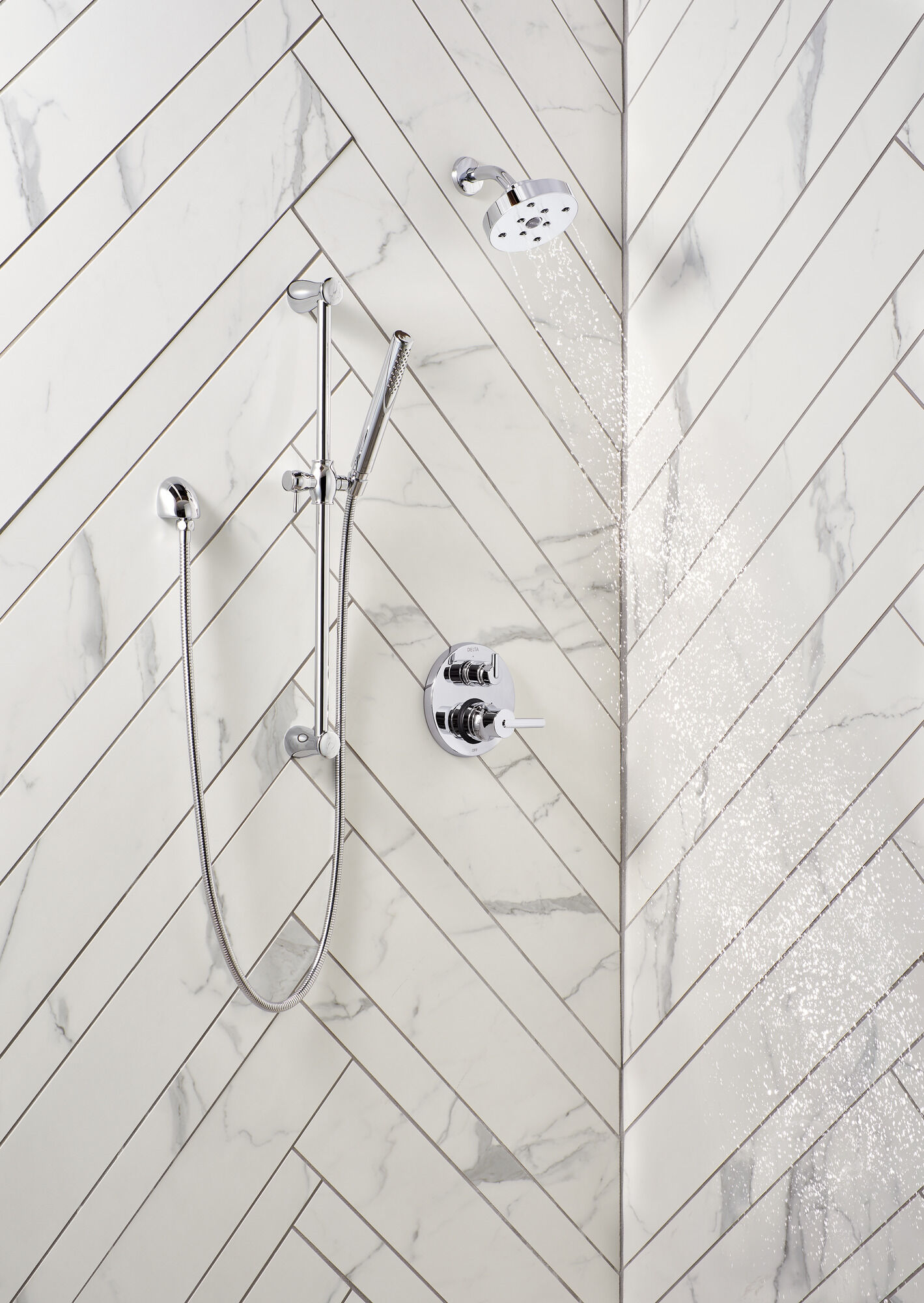 T24859-RB Трим клапана Contemporary Two Handle Monitor® серии 14 со встроенным переключателем на 3 положения Delta Faucet Delta Венецианская бронза - Вид №1